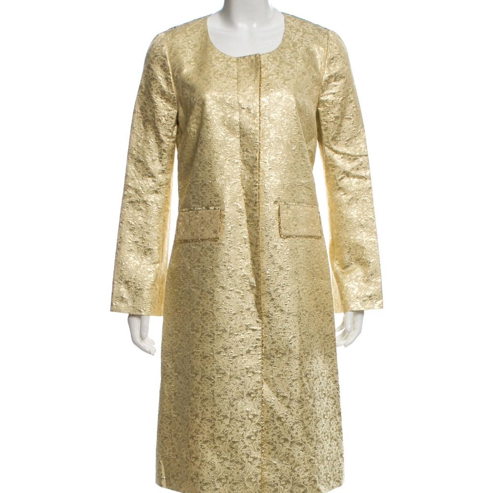 LELA ROSE Brocade Midi Dress/Dinner Coat